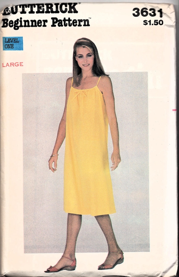 Vintage 1980's Sundress UNCUT Sewing Pattern: Butterick Beginner