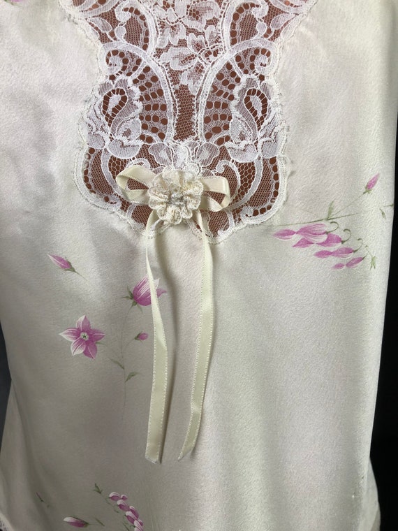 Vintage 90's Christian Dior Romantic Floral Camis… - image 2
