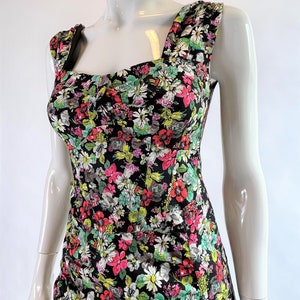 Vintage 2000&#39;s Floral Bodycon Nanette Lepore Dress Y2K