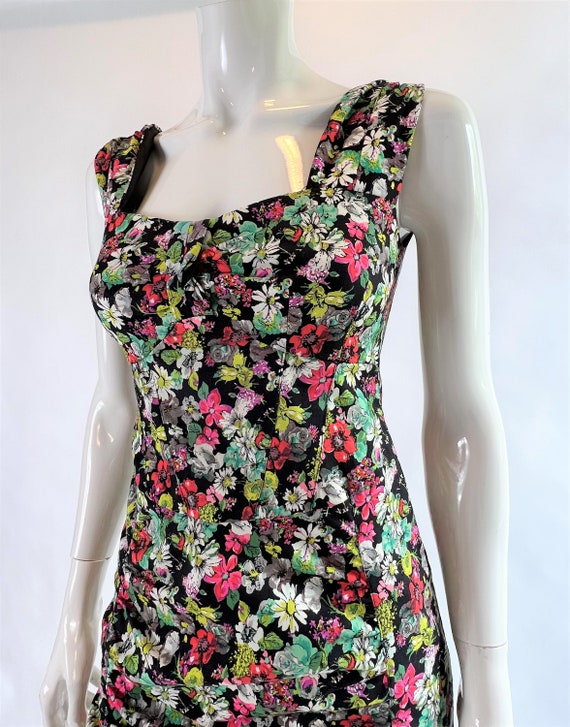 Vintage 2000's Floral Bodycon Nanette Lepore Dress