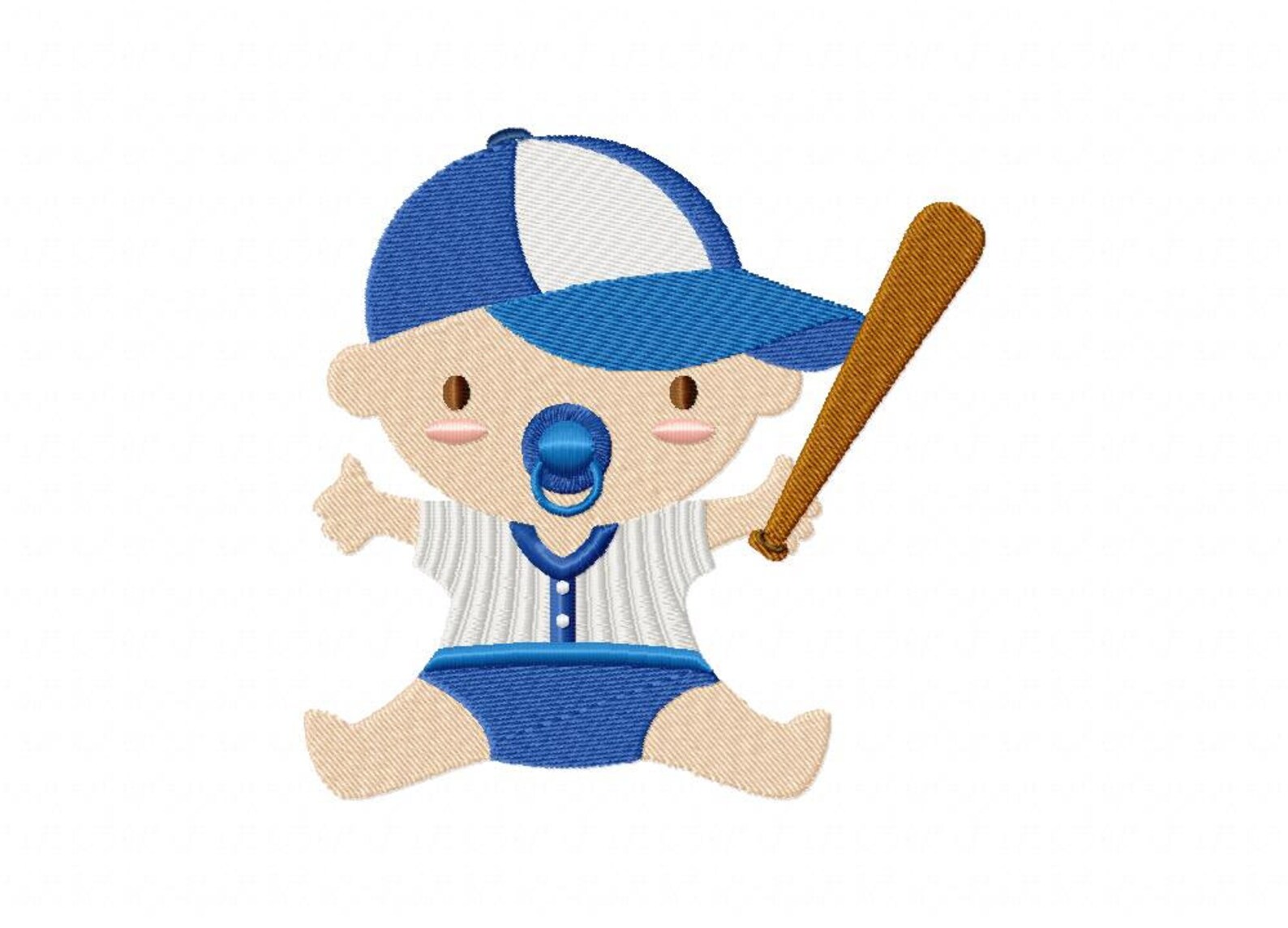 Baby sports baseball player machine embroidery design Etsy