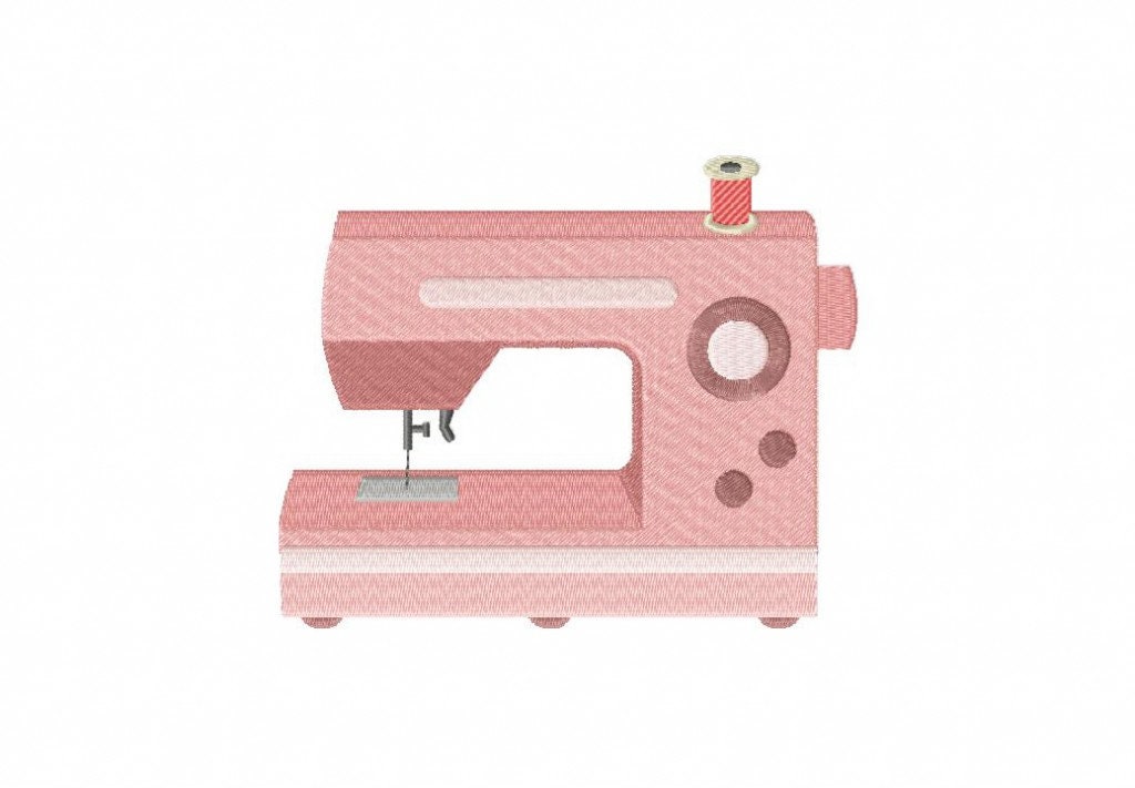 Modern pink sewing machine crafts machine embroidery design Etsy