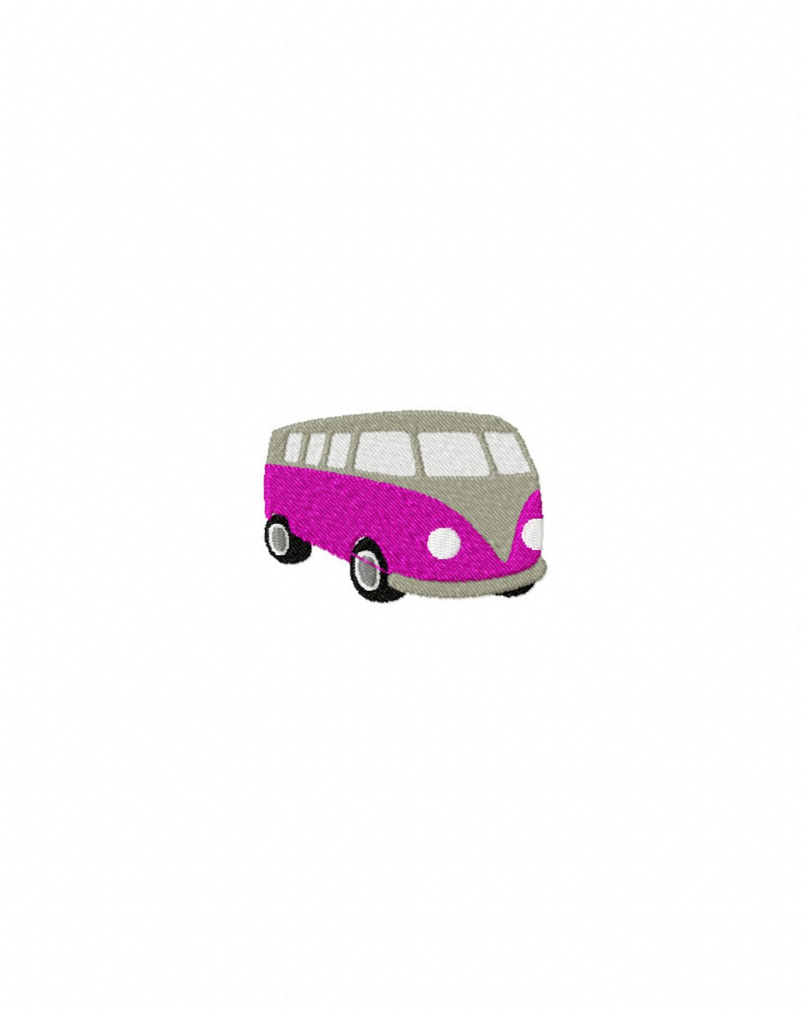 Mini classic volkswagen van embroidery design vw van | Etsy