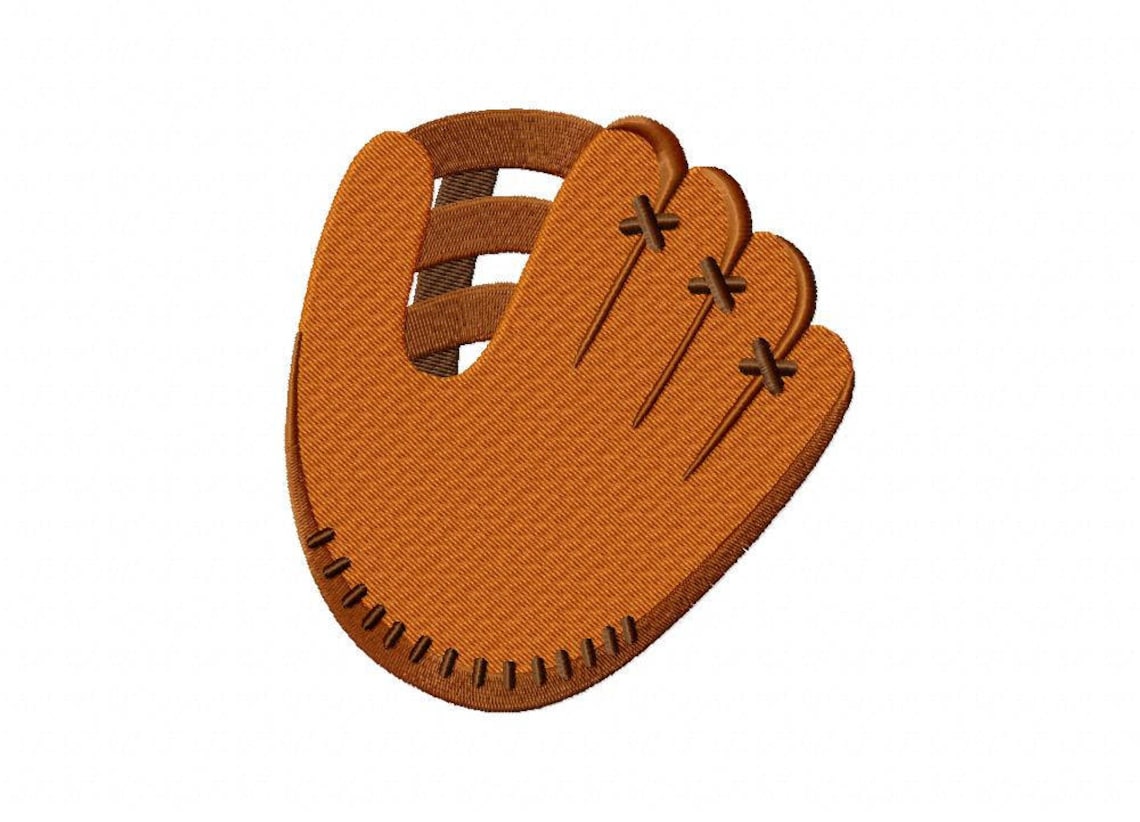 Baseball mitt embroidery baseball mitt design baseball mit Etsy