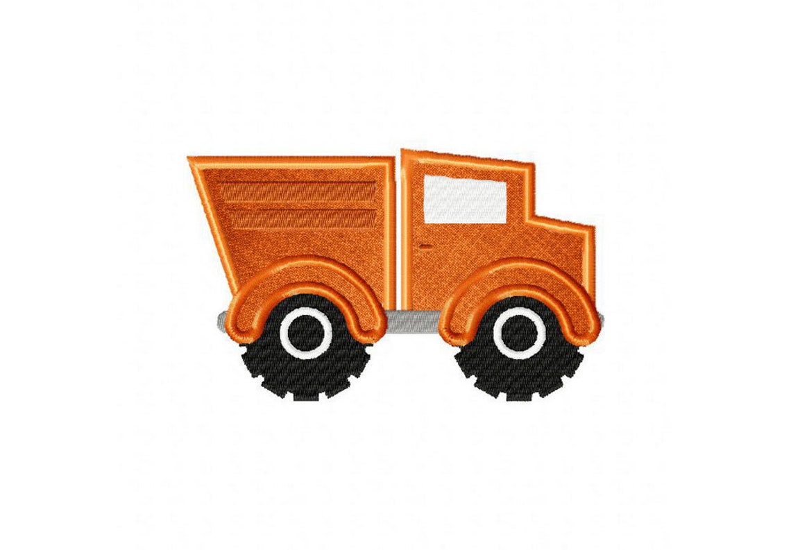 Dump truck machine embroidery design in applique and stitched Etsy
