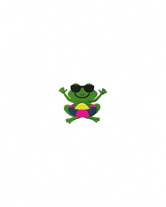 frog embroidery