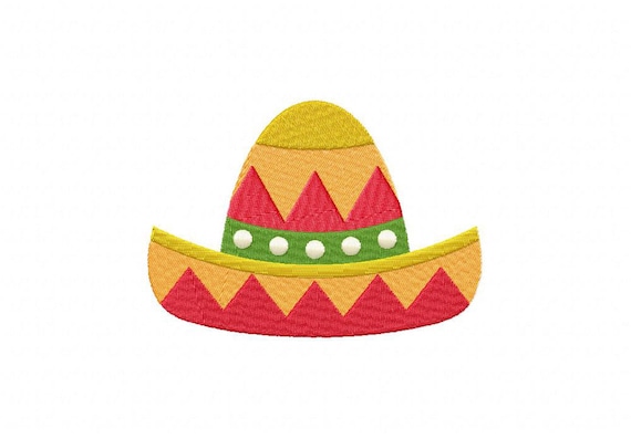 Southwest Cinco De Mayo Sombrero Embroidered Iron On Patch Mexican Hat