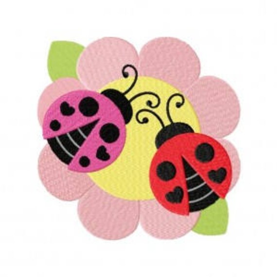 Love Bug Ladybug Bug Flower Embroidery Design Etsy Love Bug Ladybug Bug Flower Embroidery Design Etsy