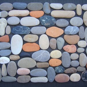 Oblong Sea Pebbles and Sea Pottery - Large Lot - Unique Batch - Pebble Art Supplies - Mosaic Supplies - Quality - Italian Sea Stones - PX52L