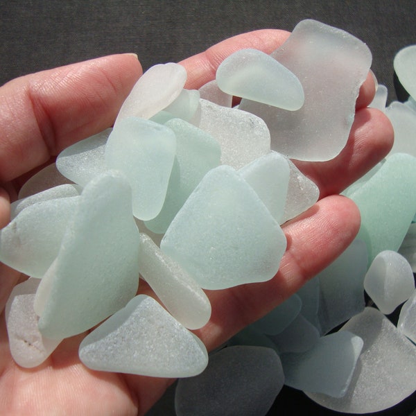 Bulk Sea Glass - 330 g White/Seafoam Sea Glass in Bulk - Craft Sea Glass - Authentic Hand Picked Sea Glass - Craft Supplies