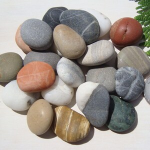 Small Voluminous Sea Stones - Decorative Sea Stones - Colorful Sea Pebbles - Italian Sea Pebbles - Craft Supplies - CP66