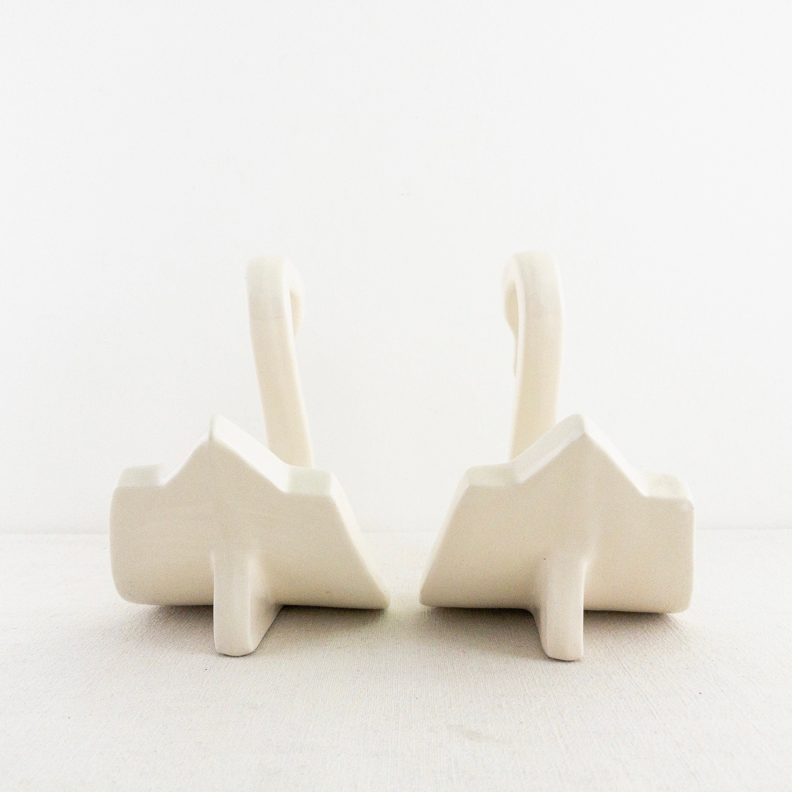 Vintage Modern Ceramic Swan Towel Holder Bathroom Decor Etsy