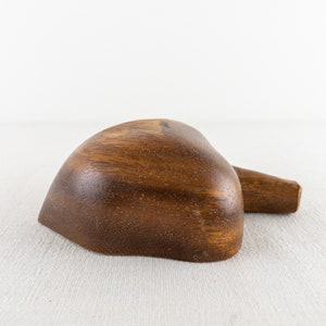 Small Leaf Shaped Wood Bowl, Hawaiian Monkey Pod Wood, Wood Ring Dish image 6