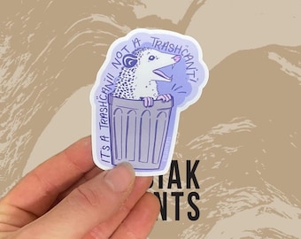 Det är en soptunna vinyldekal, Opossum
