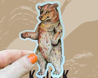 Friendly Bear Vinyl Decal Sticker