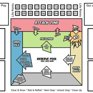 Würfel Masters (TM) Druckbare Gaming Playmat
