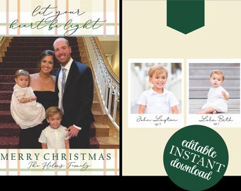 Plaid Christmas Card