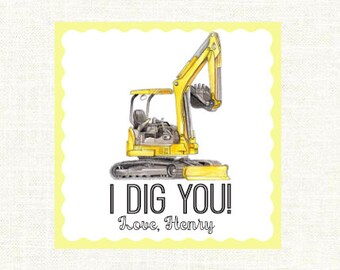 I Dig You Valentine, Excavator valentine