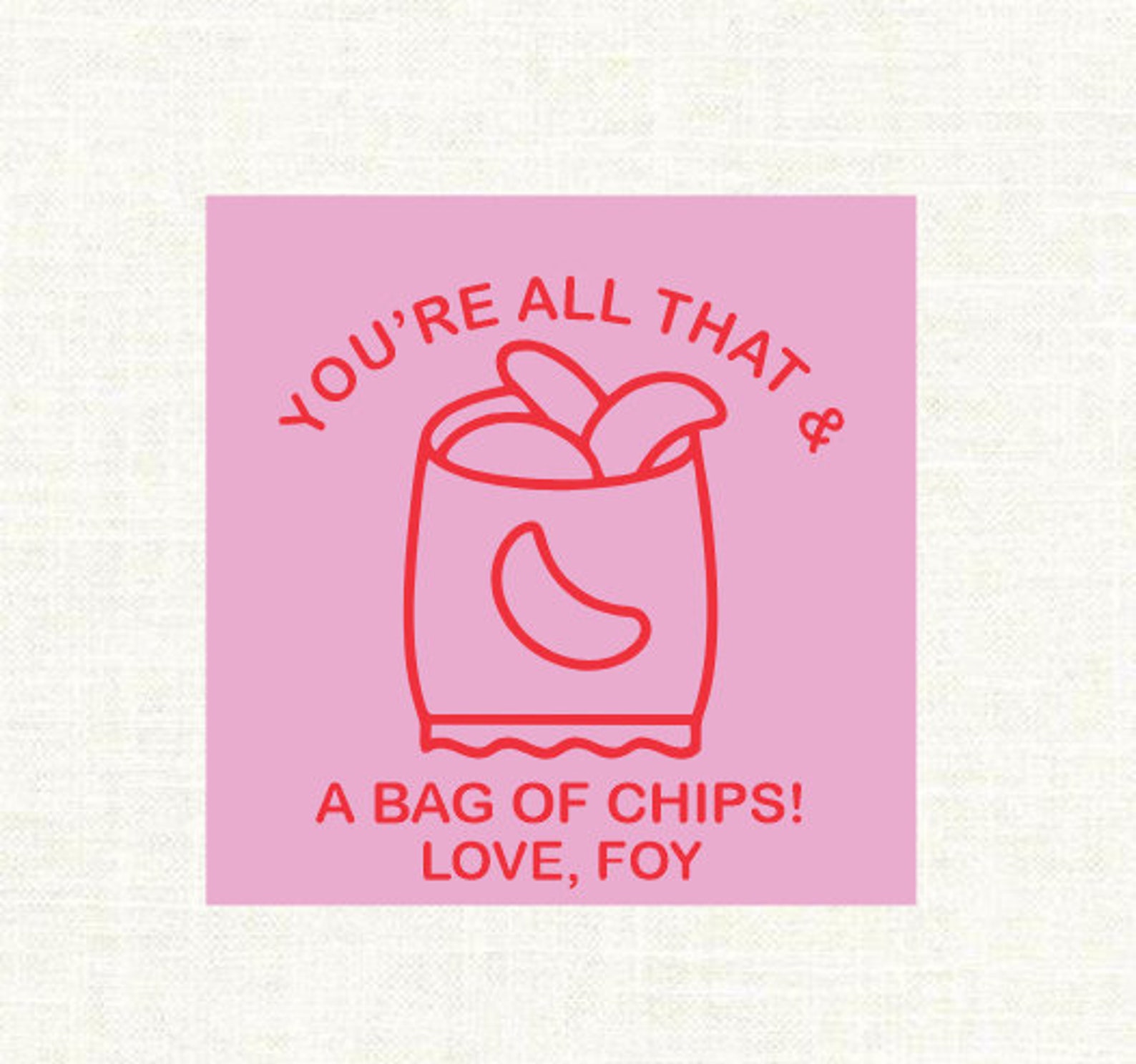 All That A Bag of Chips Valentine Chips Valentine Etsy All That A Bag of Chips Valentine Chips Valentine Etsy
