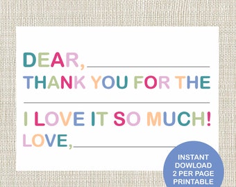Printable Thank You Card