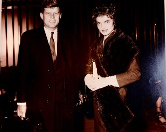 1953 JFK & Jacqueline Kennedy Montreal Photo – Newlyweds at Windsor Station – Canadian Pacific Archives