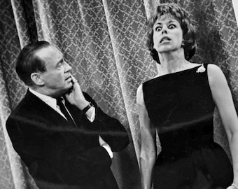 Vintage Press Photo - Carol Burnett on the Jack Benny Show, 1960's
