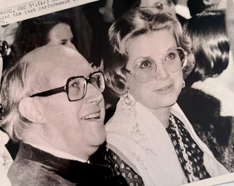 Vintage AP Press Photo - Cellist Matislav & Princess Grace Attend Festival, 1978