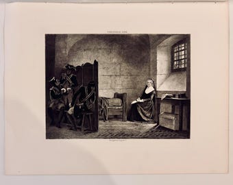 Antique Marie Antoinette Photogravure Théophile Gide Goupil & Cie Paris c. 1890