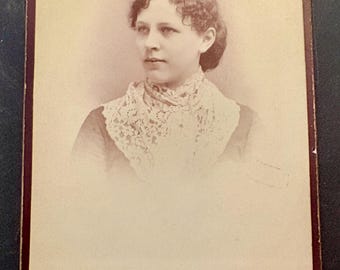 CABINET PORTRAIT – A. M. POWERS – 225 State Street, Schenectady, N.Y. – Instantaneous Photographs a Specialty