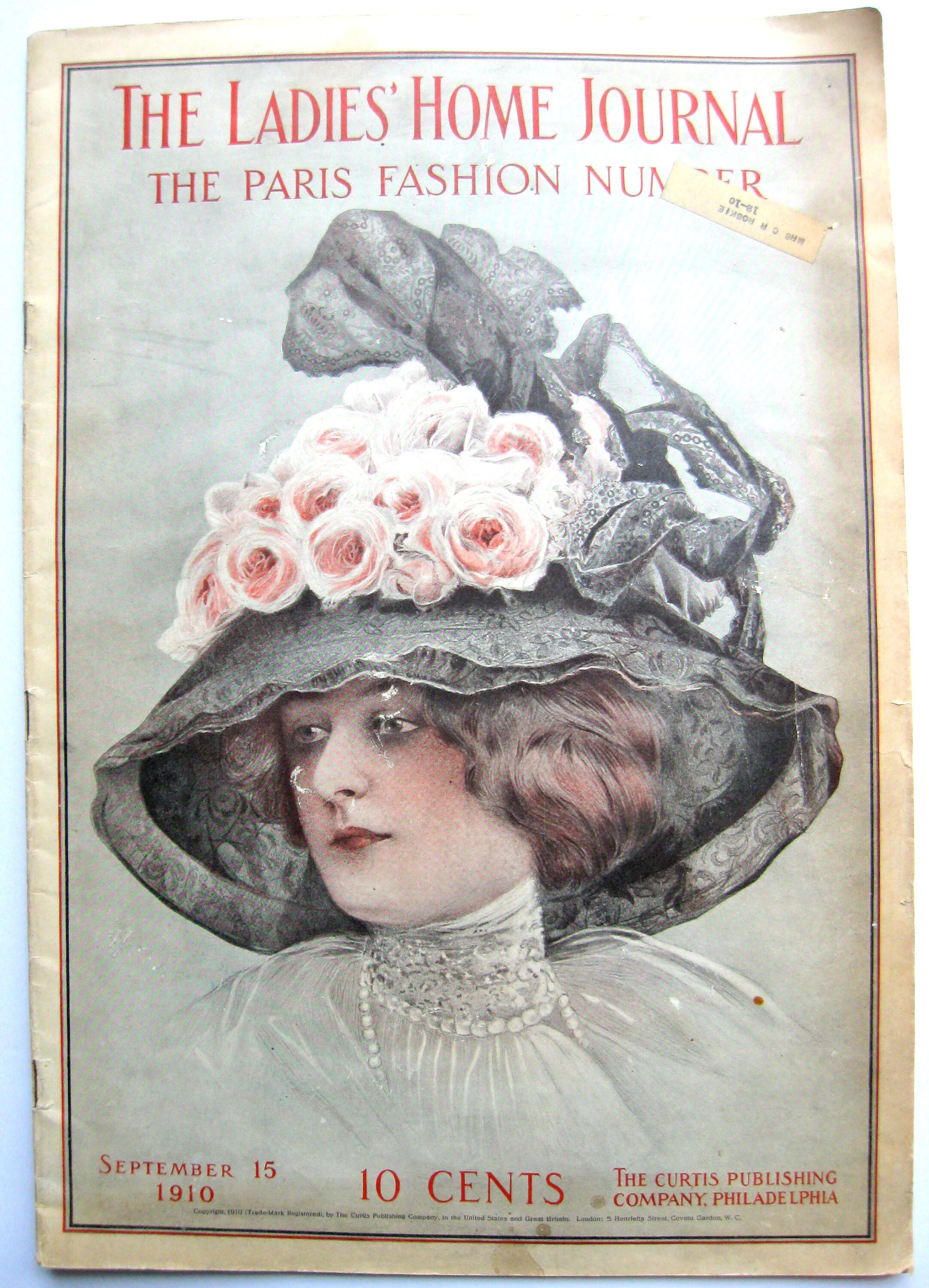 1910 Ladies' Home Journal The PARIS Fashion Number 15 Etsy