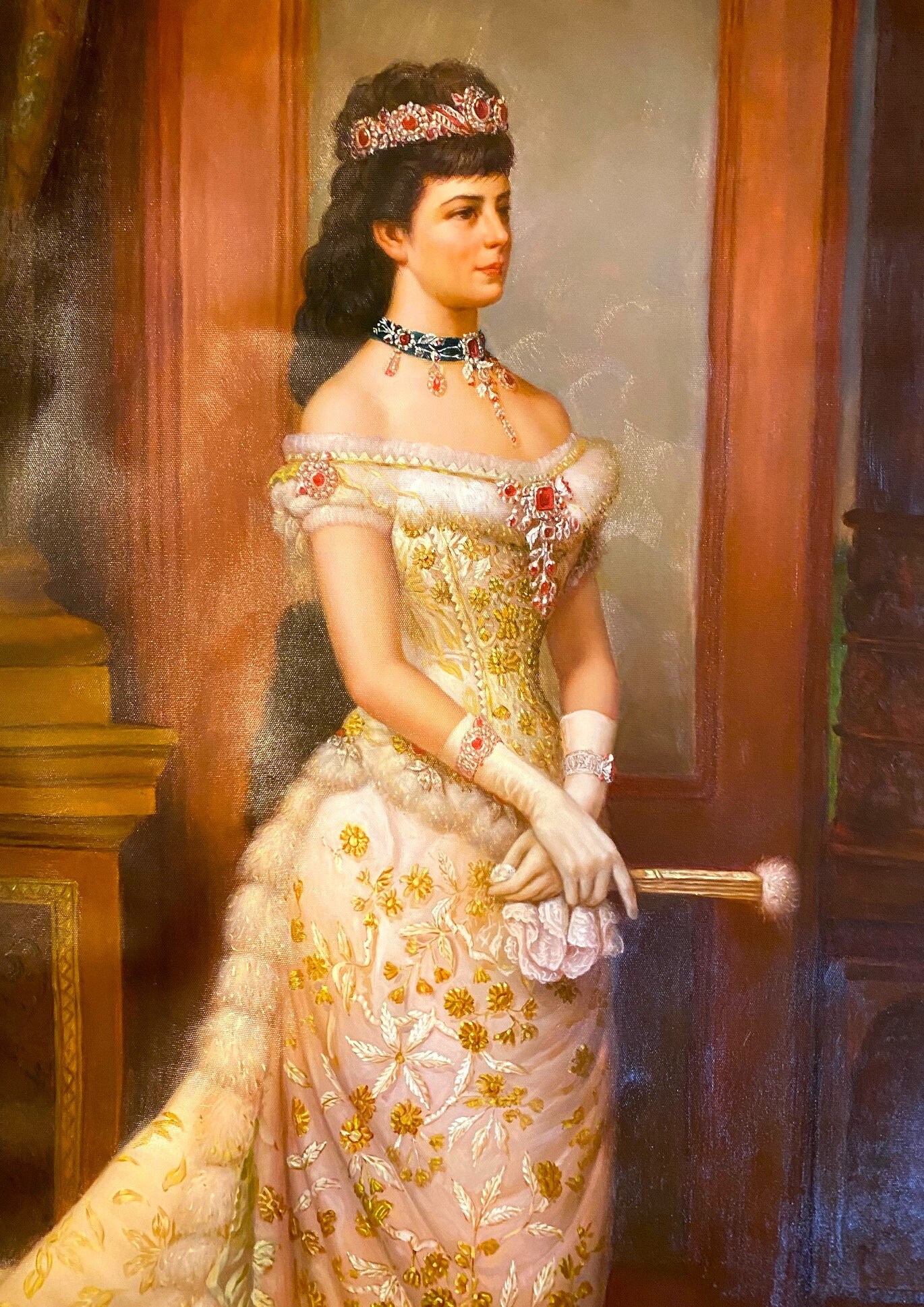 Empress Sisi elisabeth of Austria, Genuine Oil Painting on Canvas - Etsy