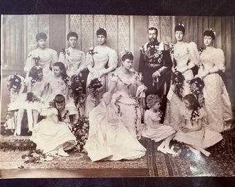 Original Lafayette Ltd. Press Photograph King George V & Queen Mary 1893 Royal Wedding Fleet Street London 8x5