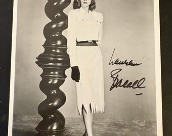 Lauren Bacall Signed Original Vintage 8x10 Studio Portrait Photograph Personally Obtained Autograph