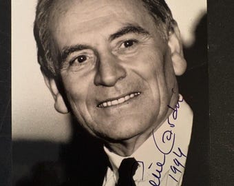 Pierre Cardin Signed Original 3.5x5 Black & White Photograph 1994 Personally Obtained in Paris