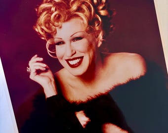 Vintage BETTE MIDLER Color 8 x 10 Photo