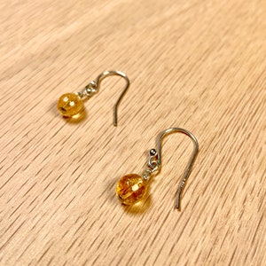 Citrine earrings dangle, golden yellow earrings, gemstone drop earrings, yellow drop earrings, Citrine yellow earrrings, Citrine jewelry