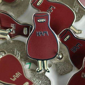 Scout's Ham Costume Enamel Pin Literary Lapel Pin // Hard Enamel Pin, Cloisonné, Pin Badge image 4