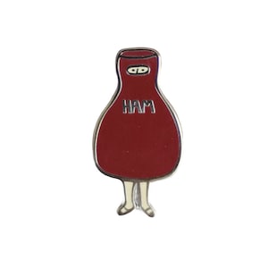 Scout's Ham Costume Enamel Pin Literary Lapel Pin // Hard Enamel Pin, Cloisonné, Pin Badge image 1