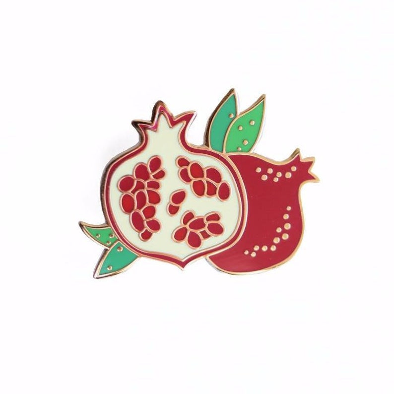 Pomegranate Love Hard Enamel Pin