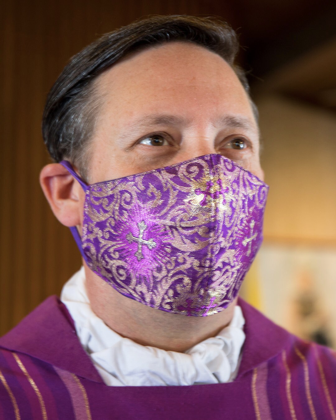 Catholic liturgical face mask Reusable religious face Etsy