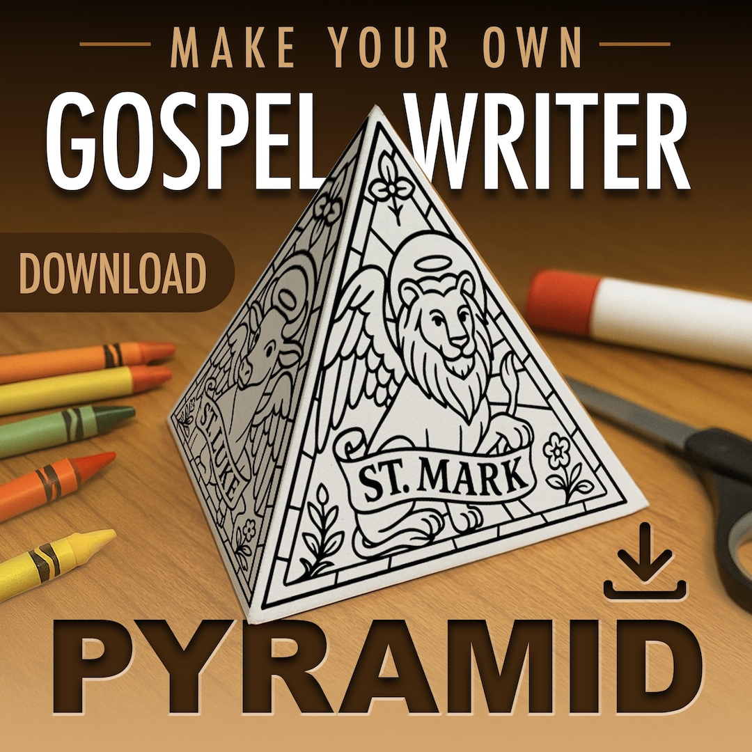 Printable 4 Evangelists Pyramid – Catholic Craft for Faith Formation ...