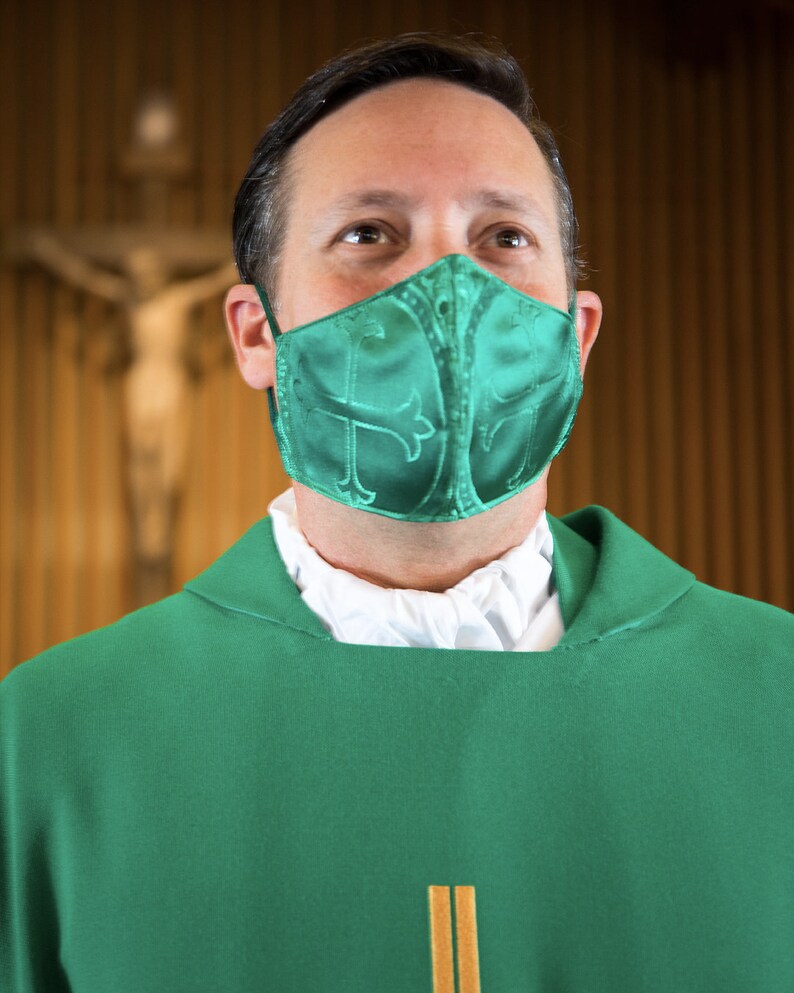 Catholic Liturgical Face Mask Reusable Religious Face Etsy