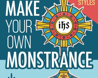 Printable Monstrance Craft – Catholic Eucharist Activity (Digital Download)