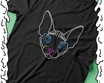 NEON - Sphynx kat - Shirt