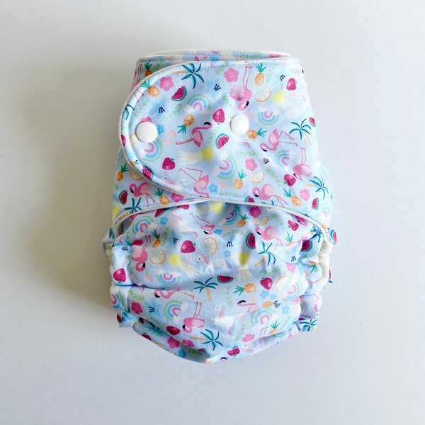 One Size Summer Baby Hybrid Fitted Cloth Diaper