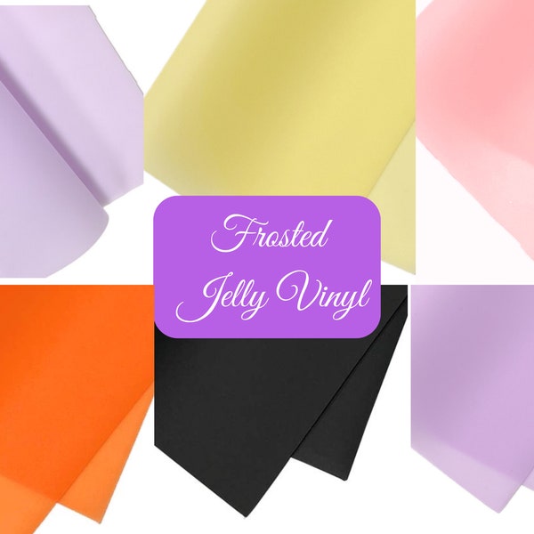 30*40cm Frosted Jelly Vinyl for bagmaking and crafts