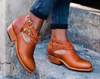 Leather Ankle Boots, Ankle Boots, Leather Boots, Boots, Boho Boots