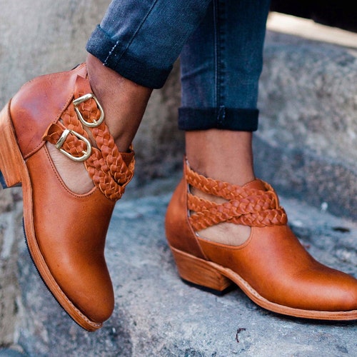 boho ankle booties
