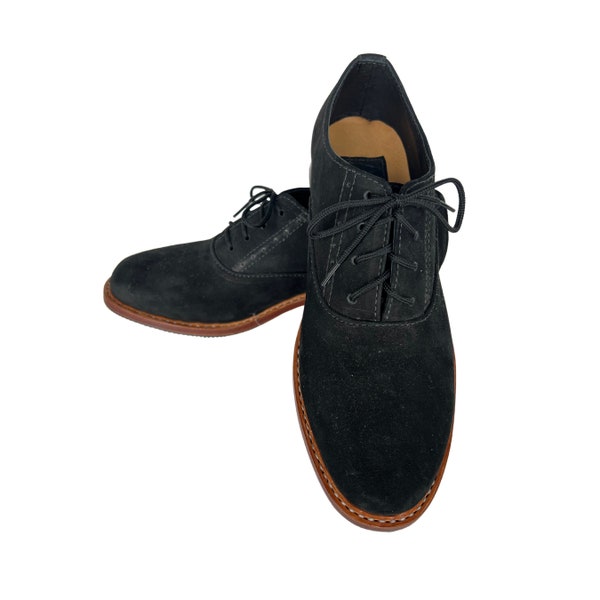 USA ONLY Oxford Shoes Size 7.5 & 12, Suede Oxfords, Black Suede Shoes, Oxford Shoes Women, Women's Oxfords, ready to ship, various sizes