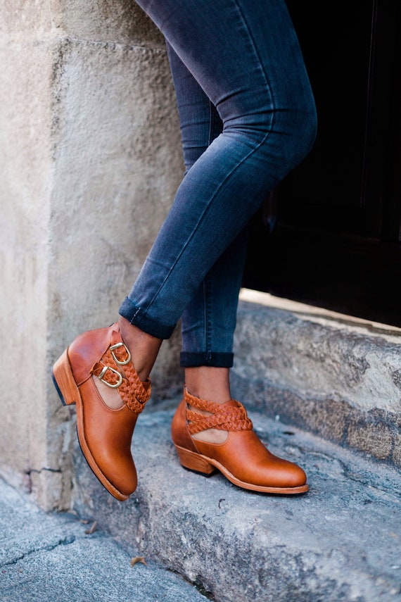 boho ankle booties